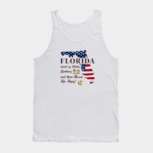 Florida Palms, Wildlife And Flip Flops Tank Top